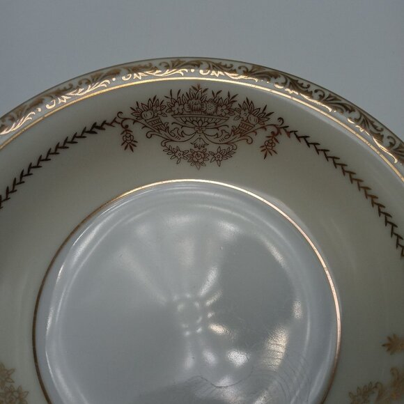 Noritake Bancroft Fruit Dessert Bowl Gold Flower Basket Japan Vintage - Picture 5 of 12